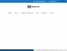 Tablet Screenshot of mclainlaw.com